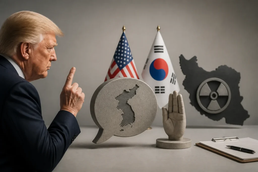 트럼프가 '한국, 이란 관련 요청에 응하지 않았다—기억해둘 것'이라고 한 말은 확인됐다. 실무 변화는 아직 없다 관련 이미지