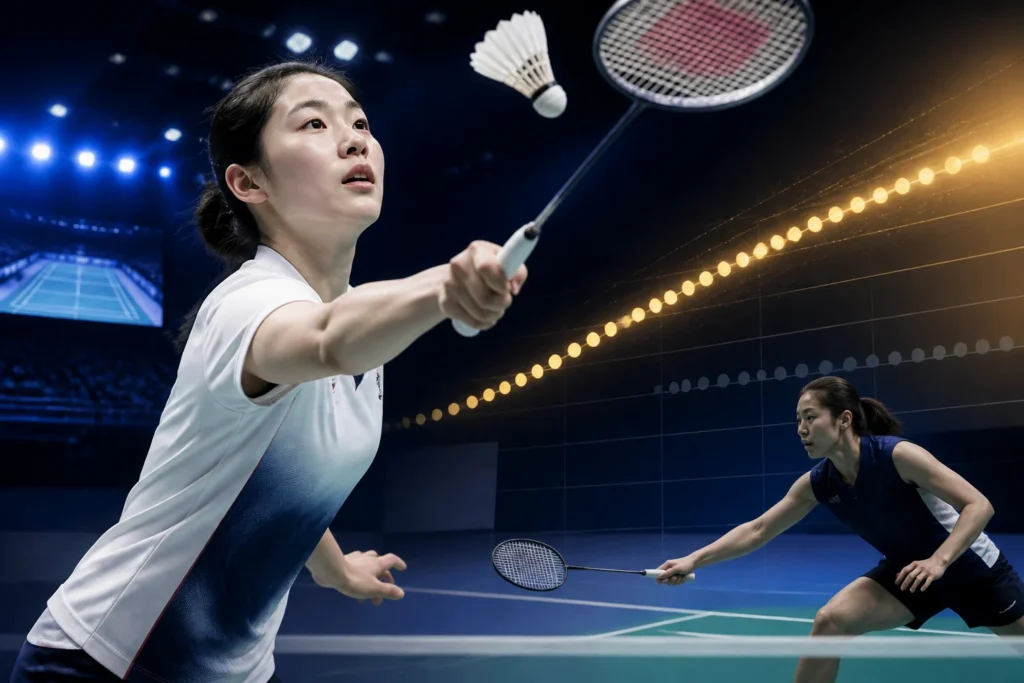 심유진, China Masters 32강서 쑹쒀윈 2-0 완파 — 2세트 초반 18연속 득점으로 경기 장악 관련 이미지