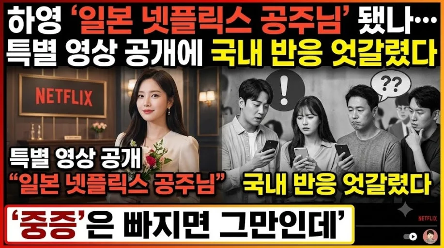 넷플릭스 재팬이 '하영 특집' 영상을 올렸다? 보도 내용과 남은 검증 관련 이미지