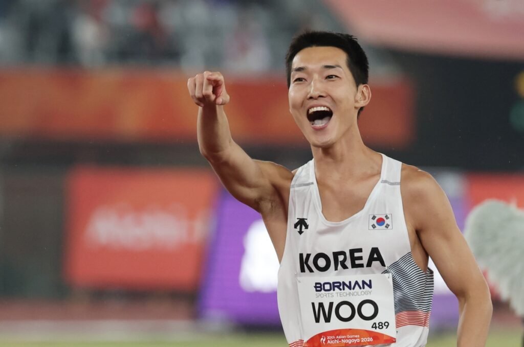 우상혁, 아시안게임 남자 높이뛰기 동메달(2.22m) — 아시안게임 3회 연속 메달 관련 이미지