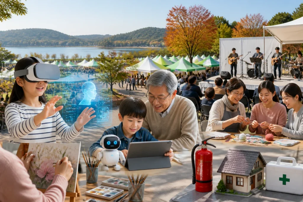군산시평생학습한마당 10월 17~18일 은파호수공원에서 개최 — AI·디지털 체험 중심 시민 축제 관련 이미지