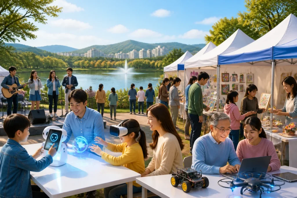 군산시평생학습한마당 10월 17~18일 은파호수공원에서 개최 — AI·디지털 체험 중심 시민 축제 관련 이미지