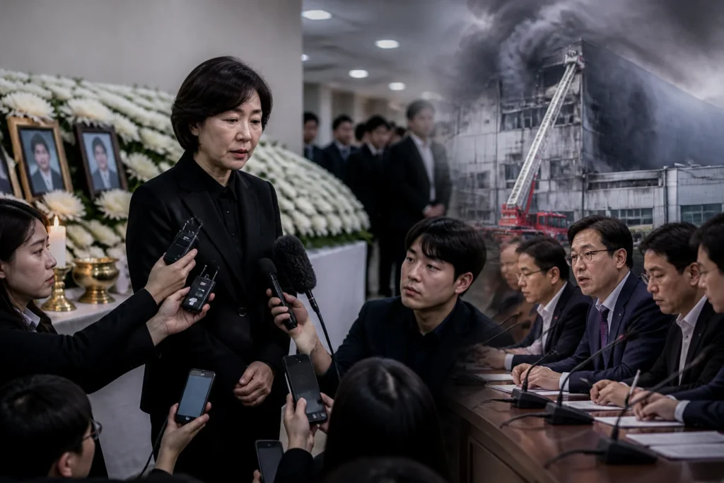 추미애 빈소 발언 '사과를 바라시니까 사과' — 야권은 진정성 문제로 공세 관련 이미지
