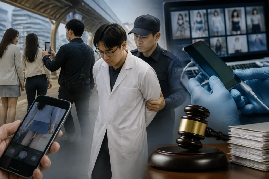 지상파 출연한 대학병원 의사, 용산역 인근서 여성 불법촬영 체포·검찰은 기소유예 관련 이미지