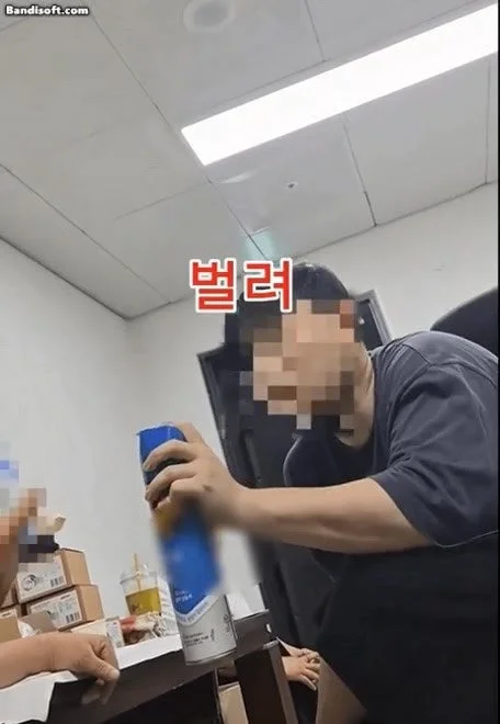 상가 관리비 갈등 속 '입 벌려' 살충제 테러 영상 확산…헬스장 대표는 SNS로 해명
