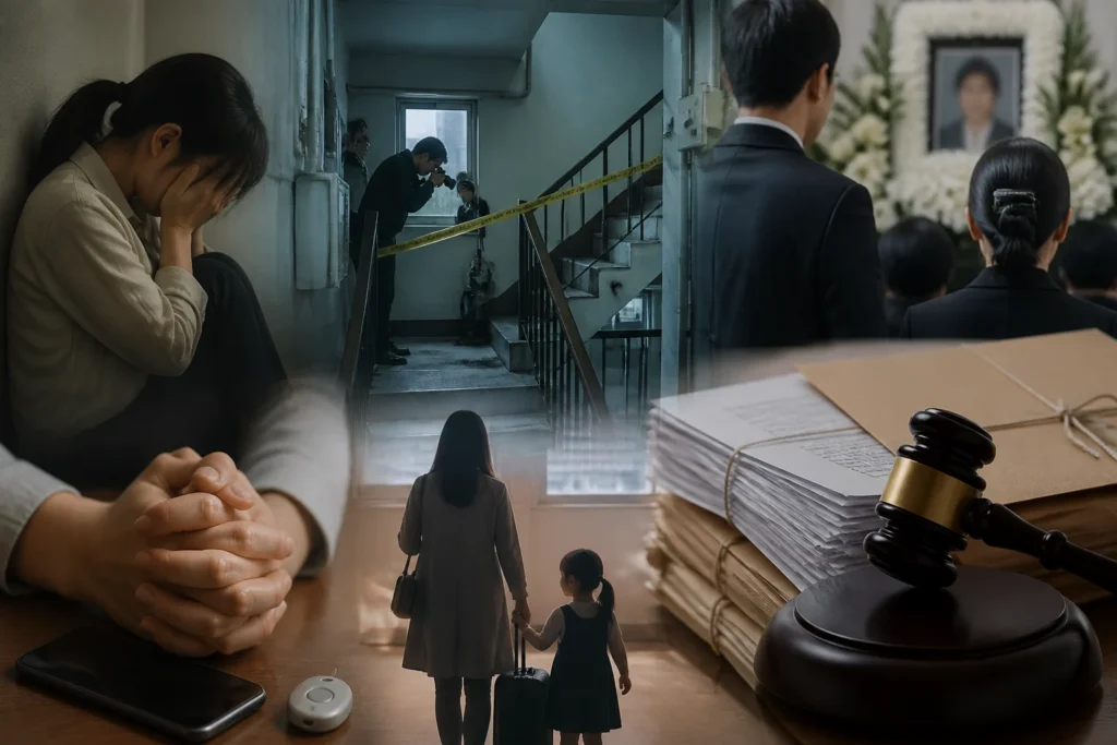 이혼 소송 중 아내 살해 사건 — 반복 신고·임시보호에도 소송 절차서 주소 노출 정황 관련 이미지
