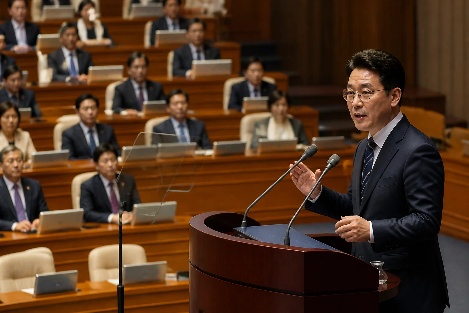 김민석, 본회의 '가나다순 섞어 앉기' 제안 — "장동혁과 앉아도 좋아"