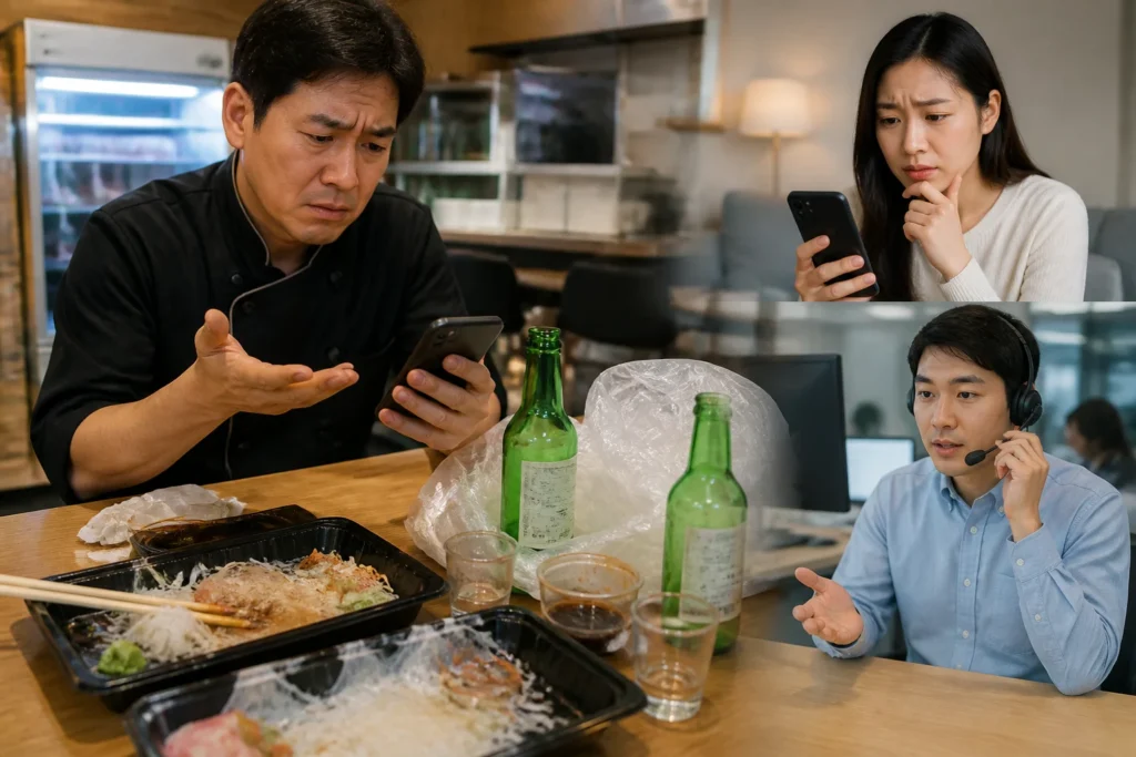 고객이 '회에서 벌레'라 환불받자 업주가 물건 회수해보니 잔반·빈병뿐…플랫폼 선환불 절차가 불씨 관련 이미지