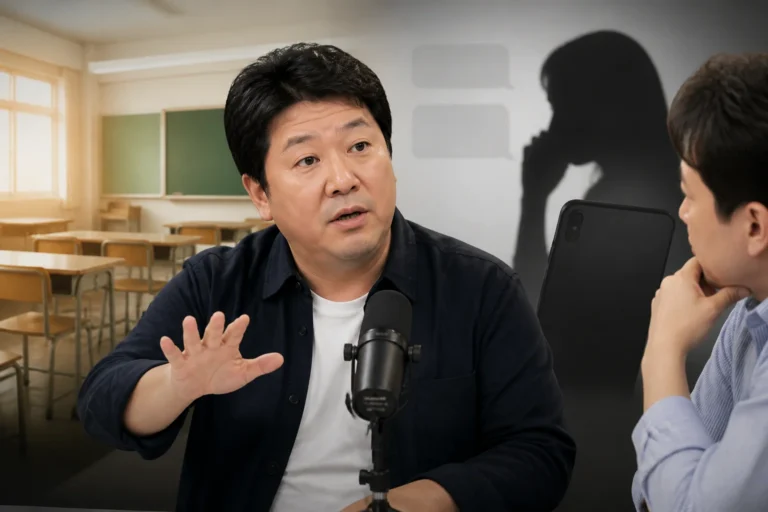 정형돈의 일침 "그 정도면 학교 보내지 마시길" — 유튜브 발언은 보도되었으나 개인 원문은 미확인