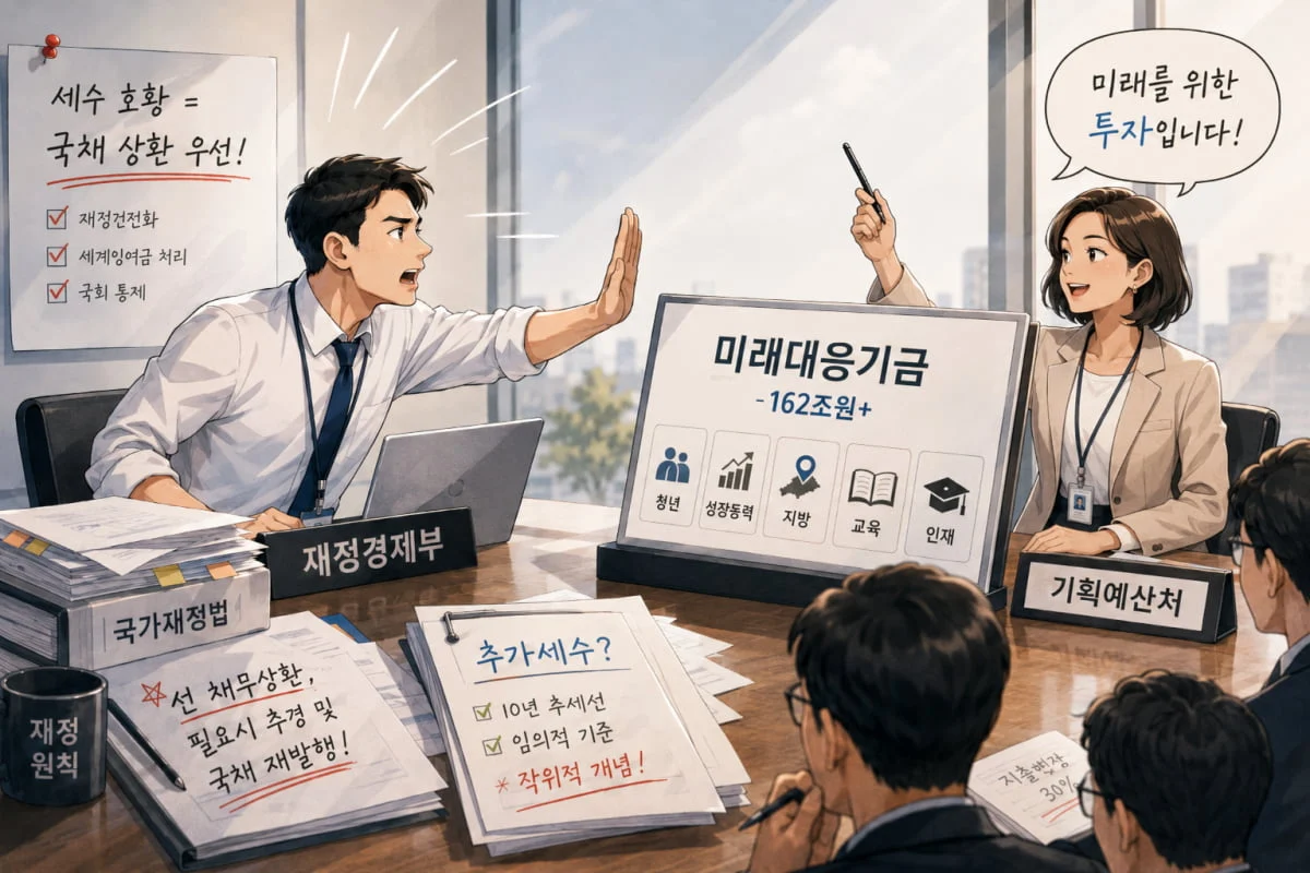 '미래소멸기금 아닙니까?' 보도 정리 — 예산처의 162조 기금 설계와 재경부 내부 반발의 의미
